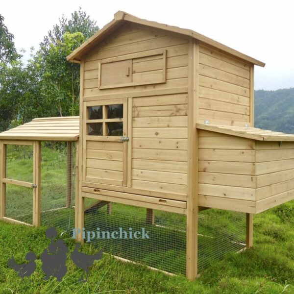 Compact Wooden Hen House & Run 2 to 5 Hens