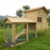 Compact Wooden Hen House & Run 2 to 5 Hens