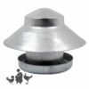 Galvanised Large Poultry Feeder With Hat