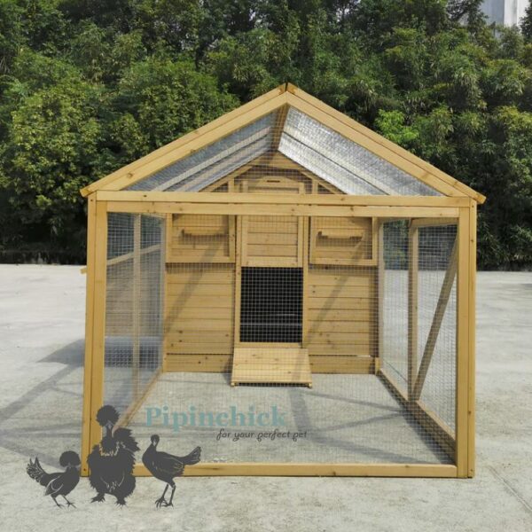 Large Wooden Chicken Coop & Run 4-10 Hens