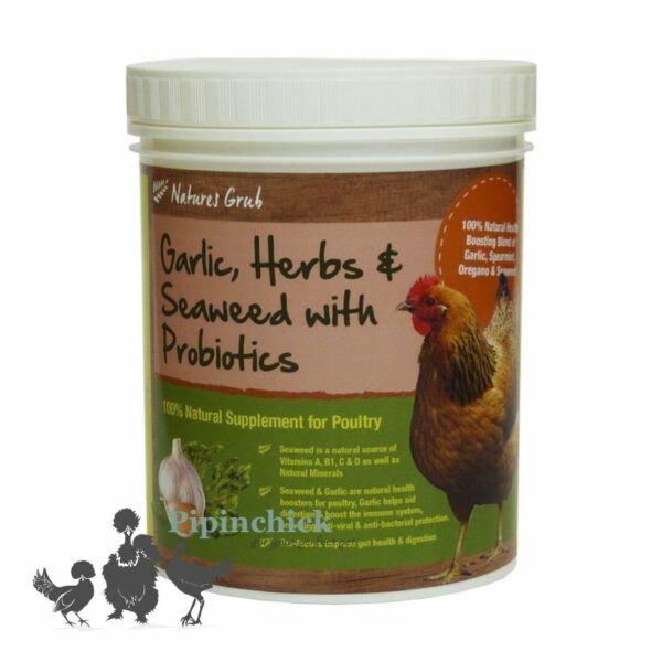 Natures Grub Garlic, Herb & Seaweed Supplement 300gm