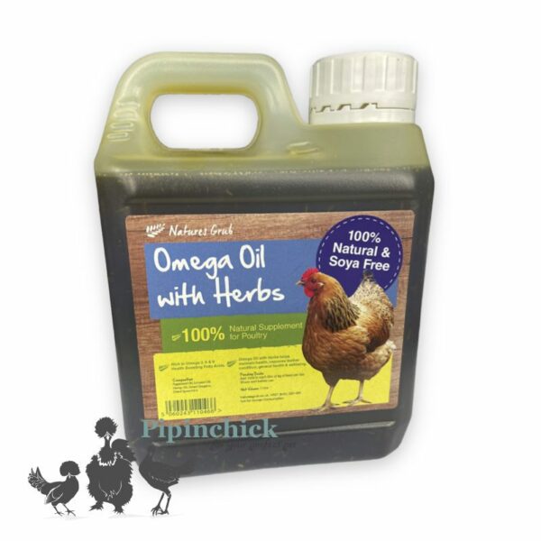 Natures Grub Omega Oil With Herbs 1ltr