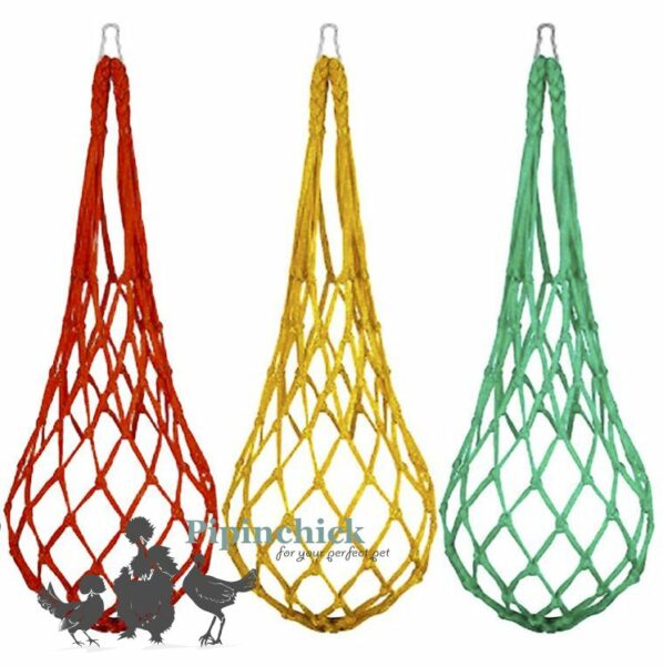 Colourful Treat Nets for Chickens and Poultry